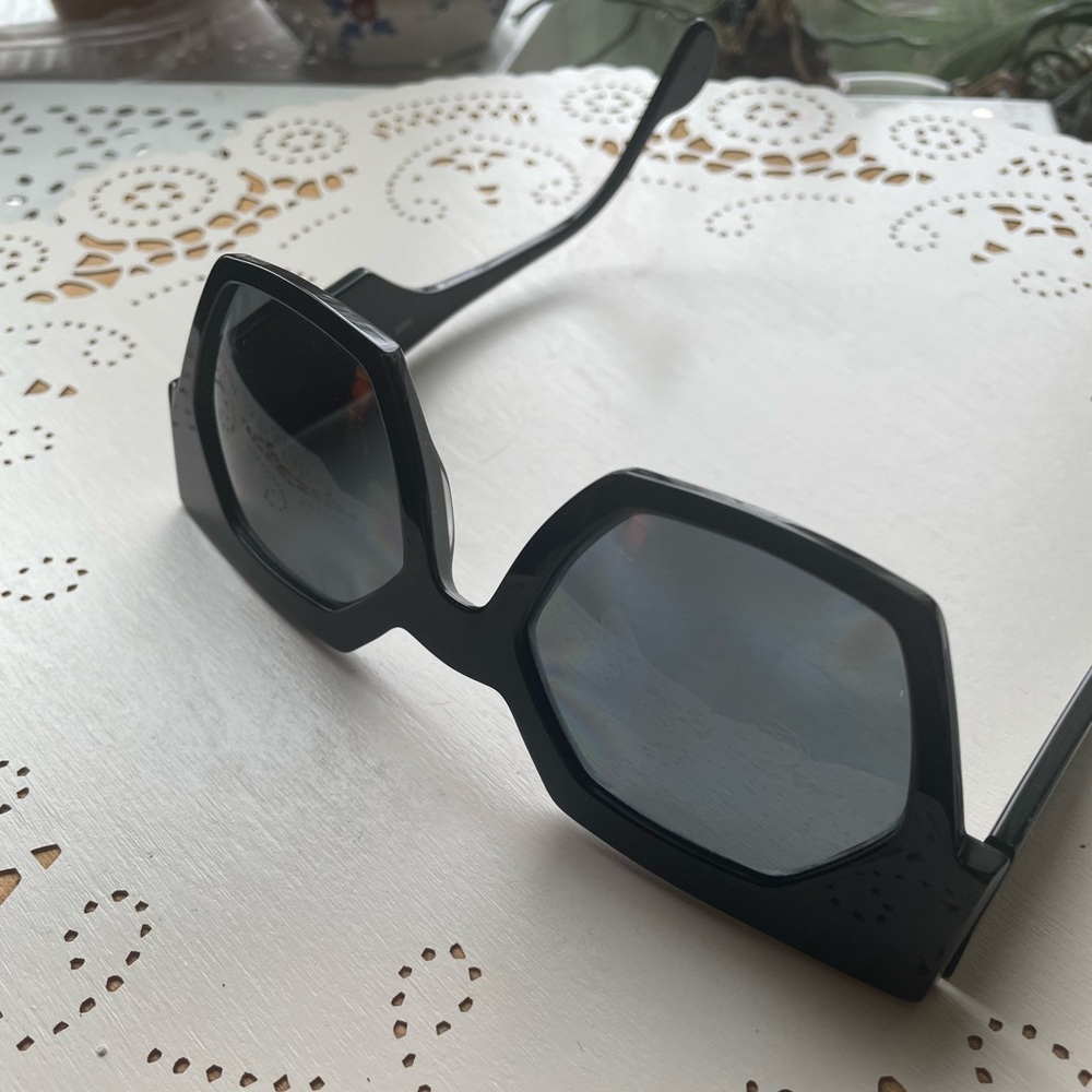 Anne et Valentine Black Sunglasses "Streep" Made in France Luxury Eyewear - Picture 15 of 17
